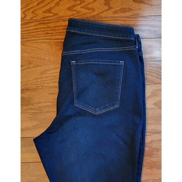 Old Navy Jeans Women Size 18 Skinny Dark Denim Jeans High-Rise - Picture 6 of 13